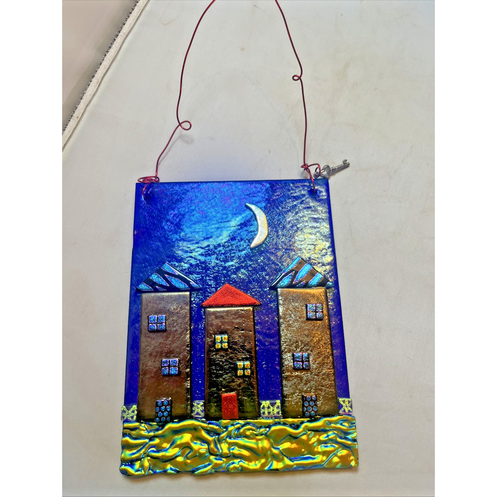 Blue Dog Arts Art Glass Plaque